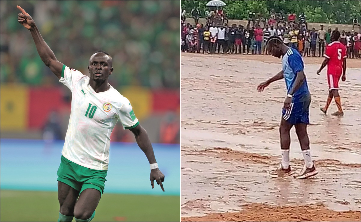 VIDEO: Sadio Mané jugó partido a beneficio en su barrio natal
