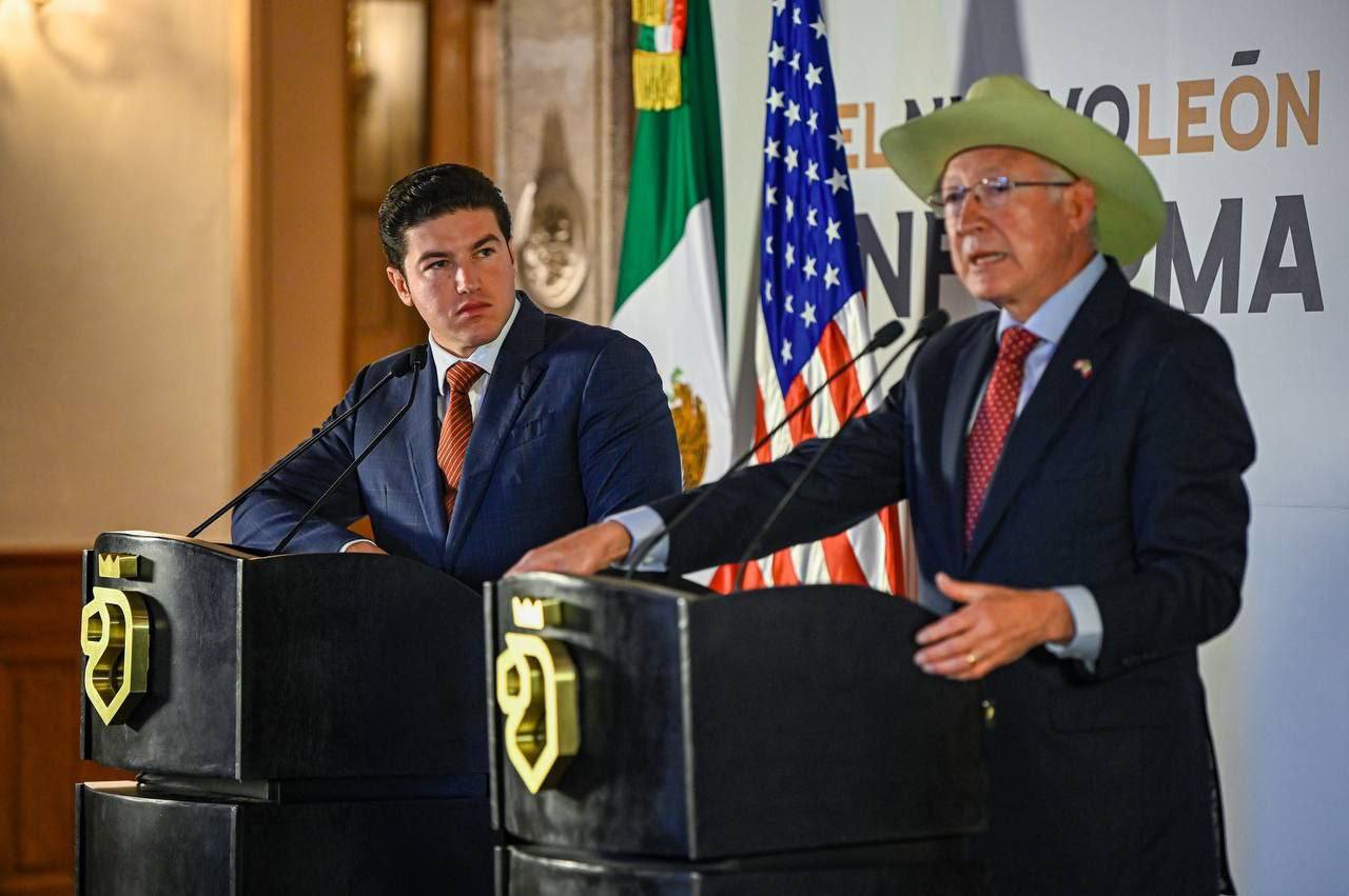 Samuel García y Ken Salazar reafirman el trabajo en conjunto entre Nuevo León y EU