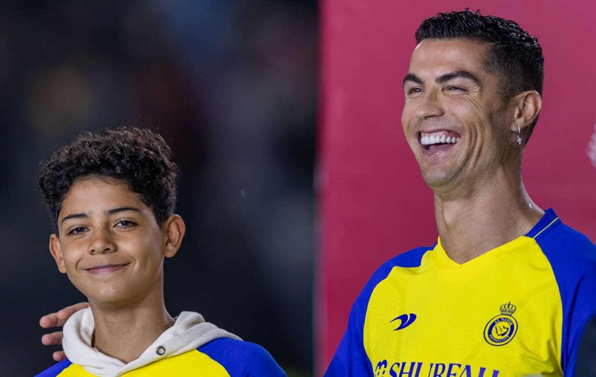 Hijo mayor de Cristiano Ronaldo causa sensación con gran cambio físico; así luce