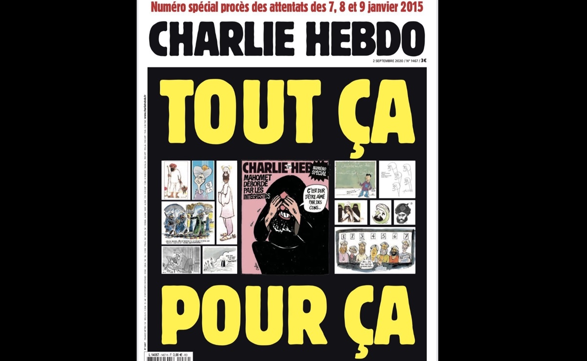 "No nos pondrán de rodillas": Charlie Hebdo publica nuevamente caricatura sobre Mahoma