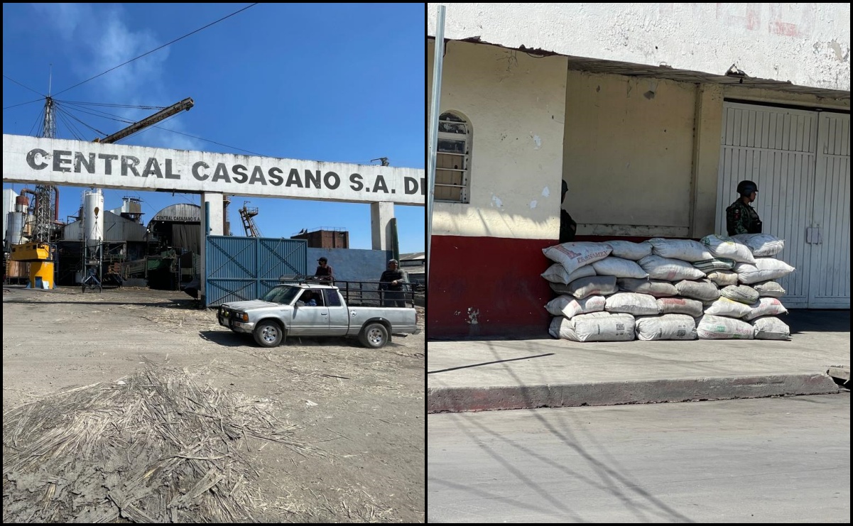 Militares levantan barricada para impedir ataque contra ingenio azucarero en Morelos