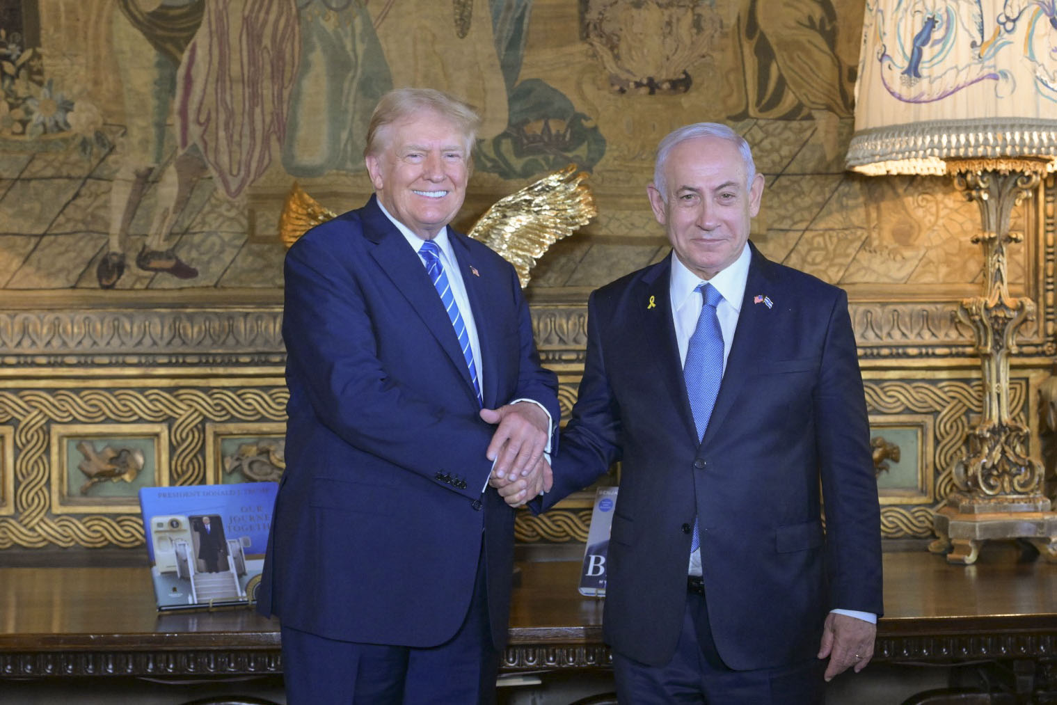 Trump recibe a Netanyahu en Mar-a-Lago tras reunión con Biden y Harris