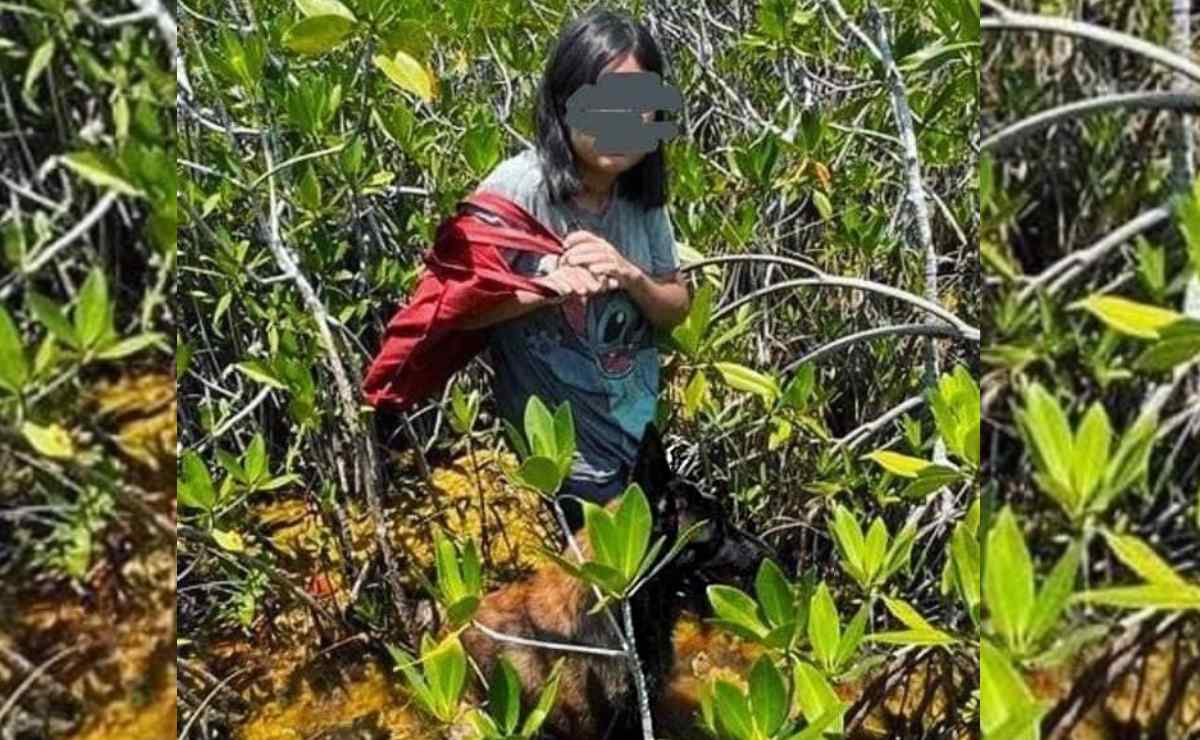 Adolescente extraviada sobrevive una semana en selva de Quintana Roo; perro rescatista fue quien la halló 
