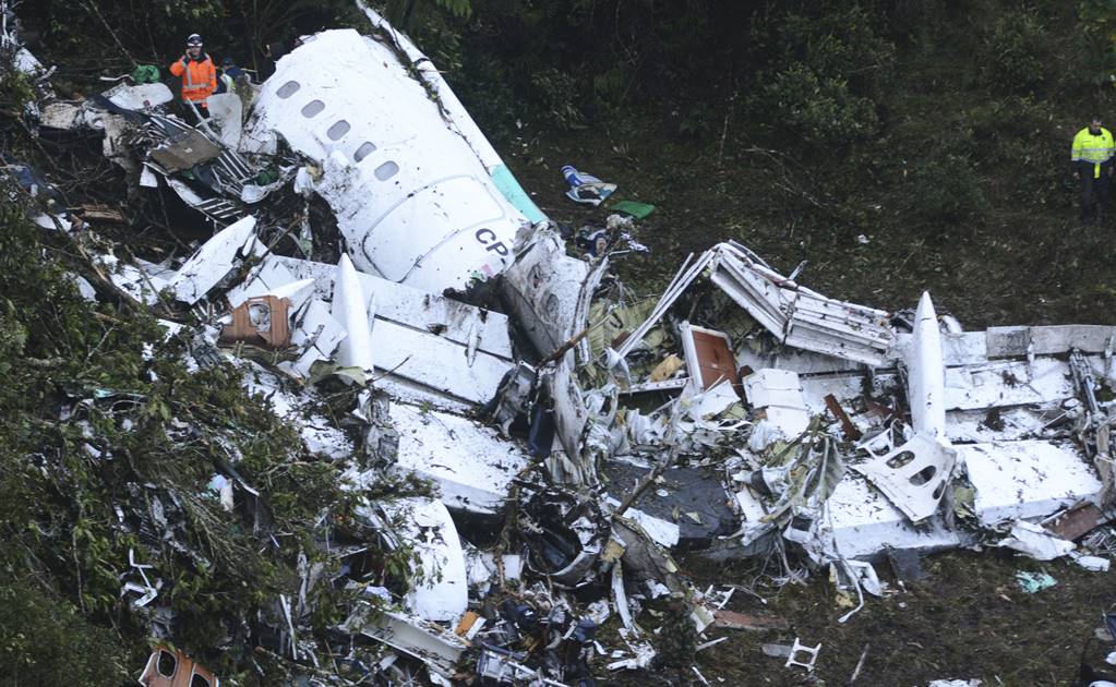 Análisis de causas del accidente del Chapecoense tardarían varias semanas