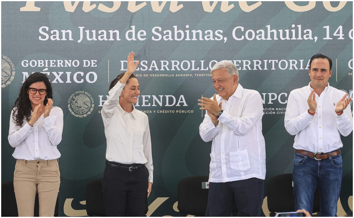 "Ya logramos desenredar todo"; AMLO anuncia que Claudia Sheinbuam seguirá con rescate de Altos Hornos de México