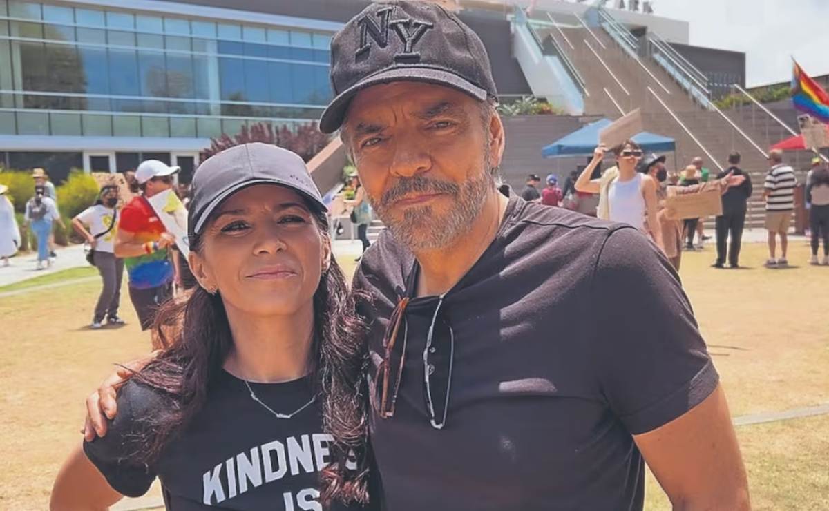 Eugenio Derbez y Alessandra Rosaldo se unen a protestas en Los Ángeles