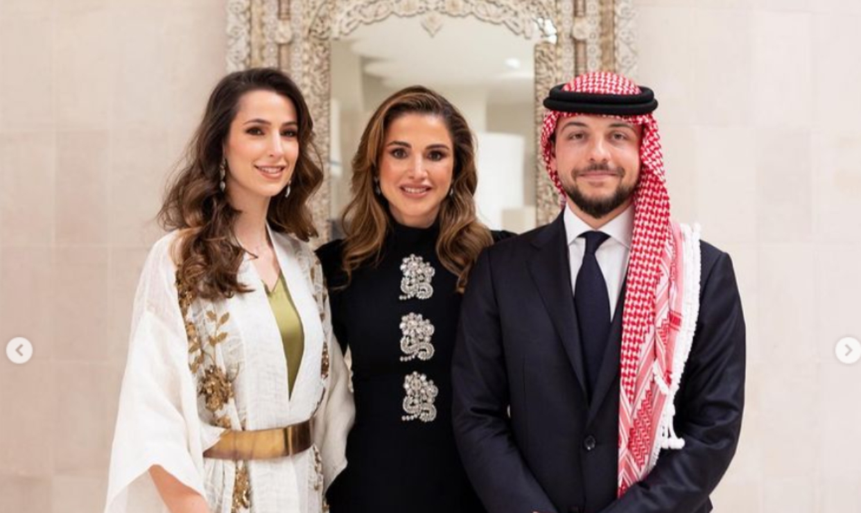 La reina Rania de Jordania anuncia el compromiso del príncipe Hussein