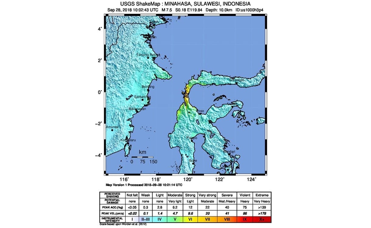 Sismo de 7.5 grados en Indonesia provoca alerta de tsunami