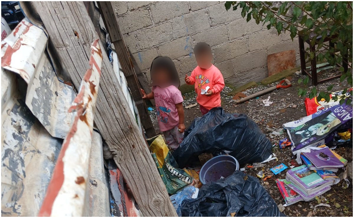 Rescatan a dos niños abandonados en un predio en Ocoyoacac