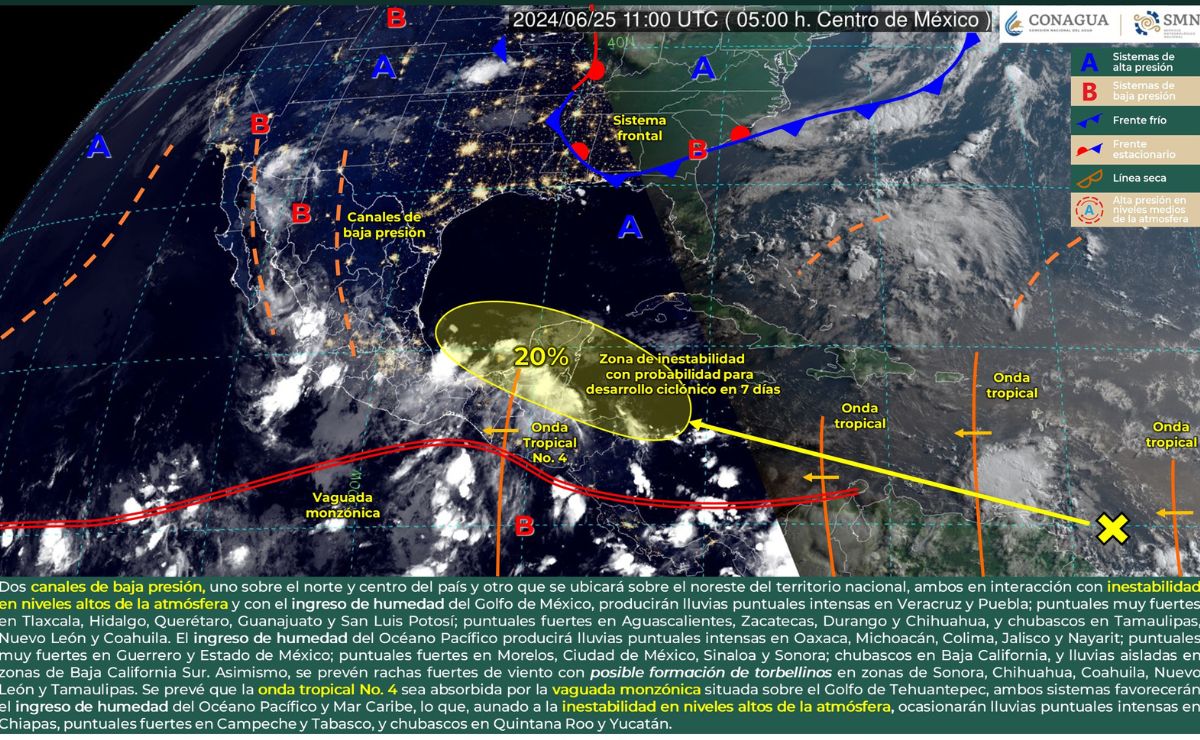 Así estará el clima en Puebla del 25 al 30 de junio, ¿Cuántos días lloverá?