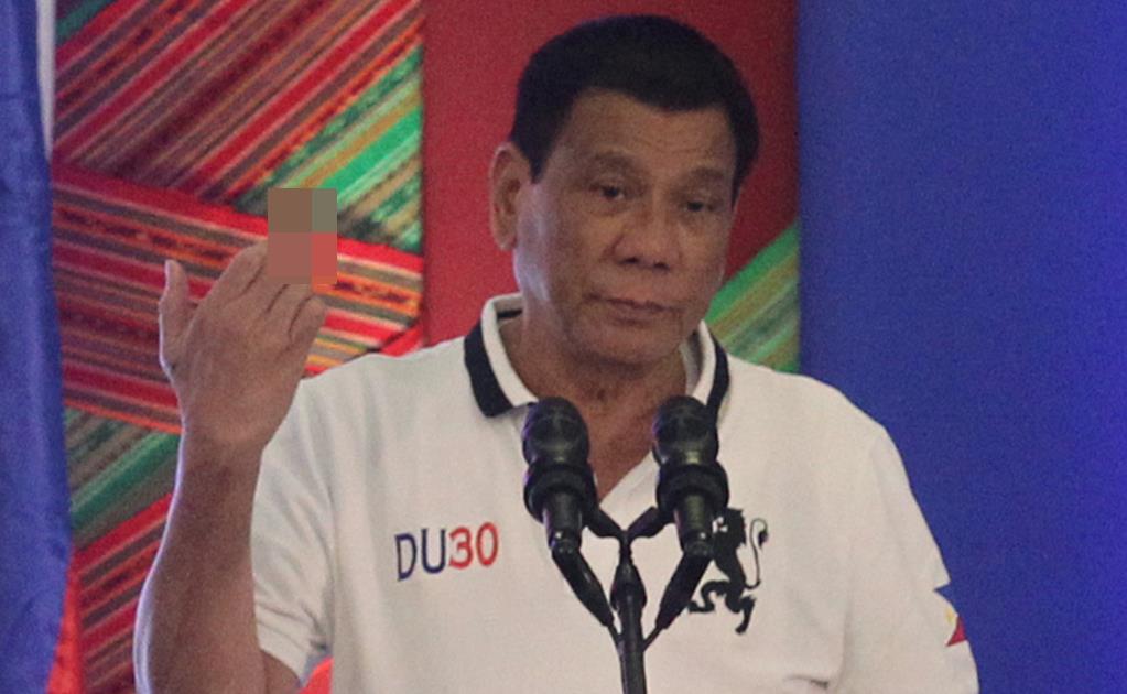 "Que se jodan", dice presidente filipino a miembros de la UE