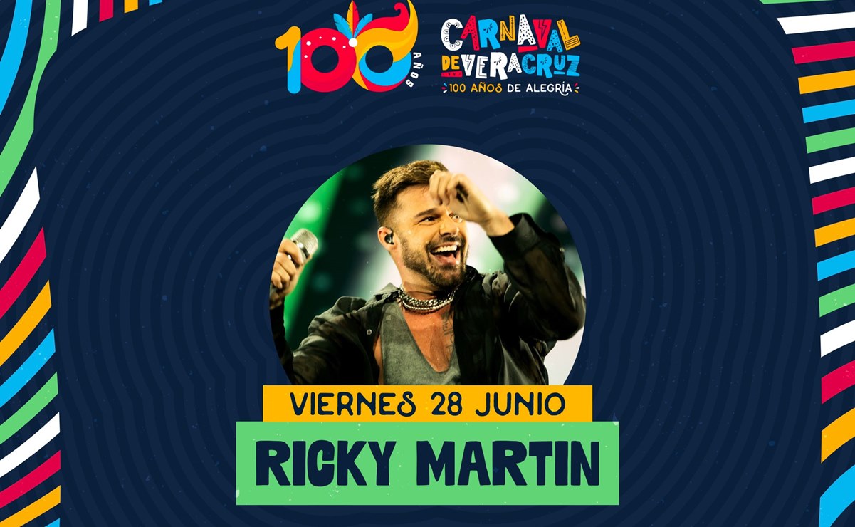 Ricky Martin será el invitado especial para celebrar los 100 años del Carnaval Veracruz