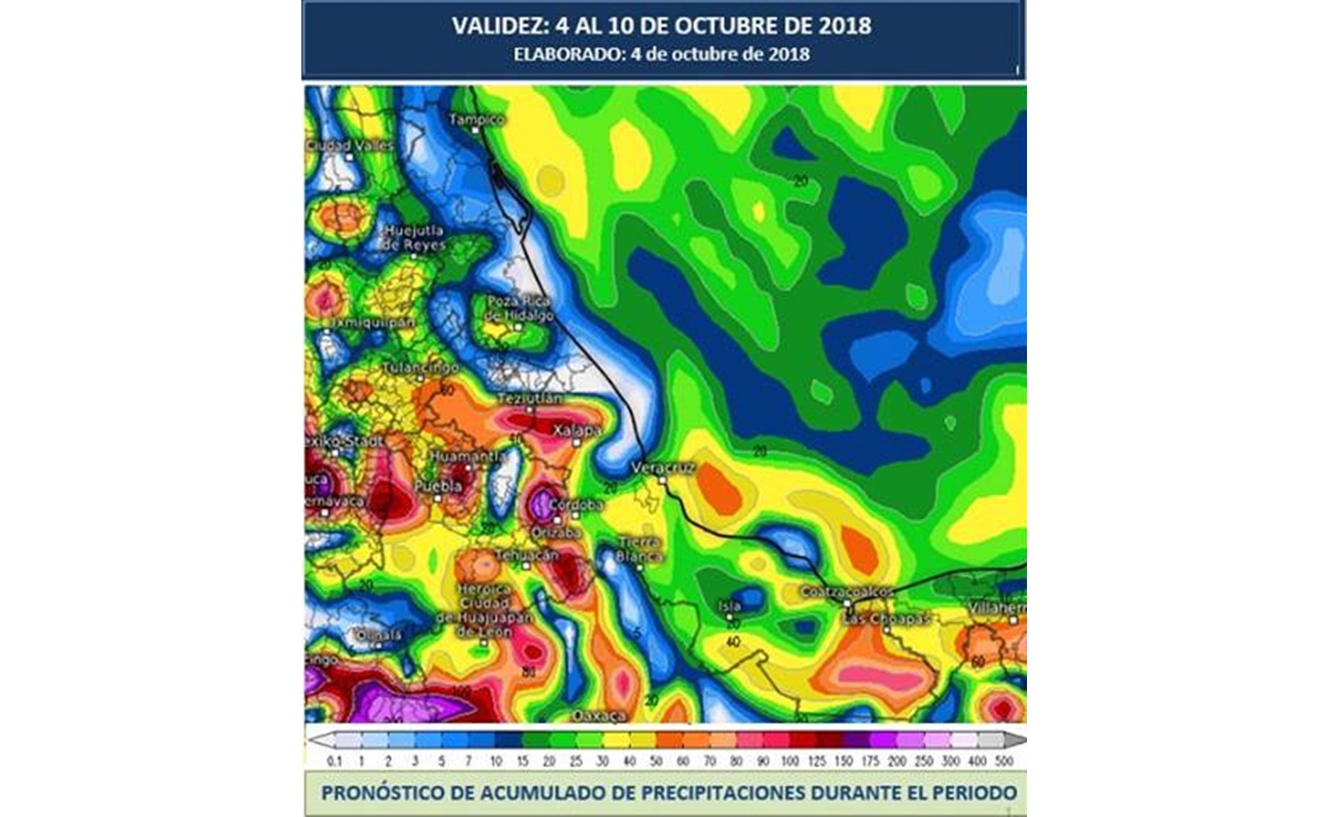 Prevén tormentas para este jueves en Veracruz