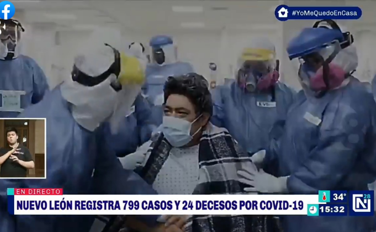 Dan de alta a paciente con Covid-19 tratado con plasma en Nuevo León
