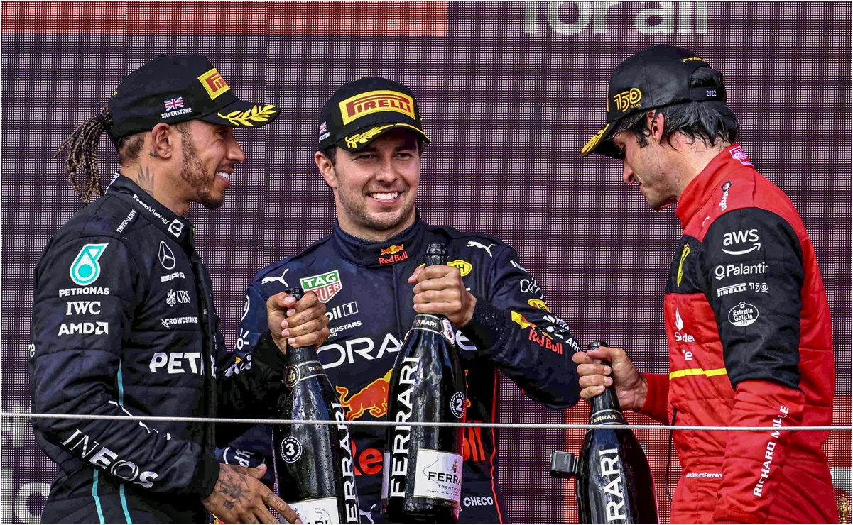 Checo Pérez tras subir al podio en Silverstone, "fue una locura de carrera"