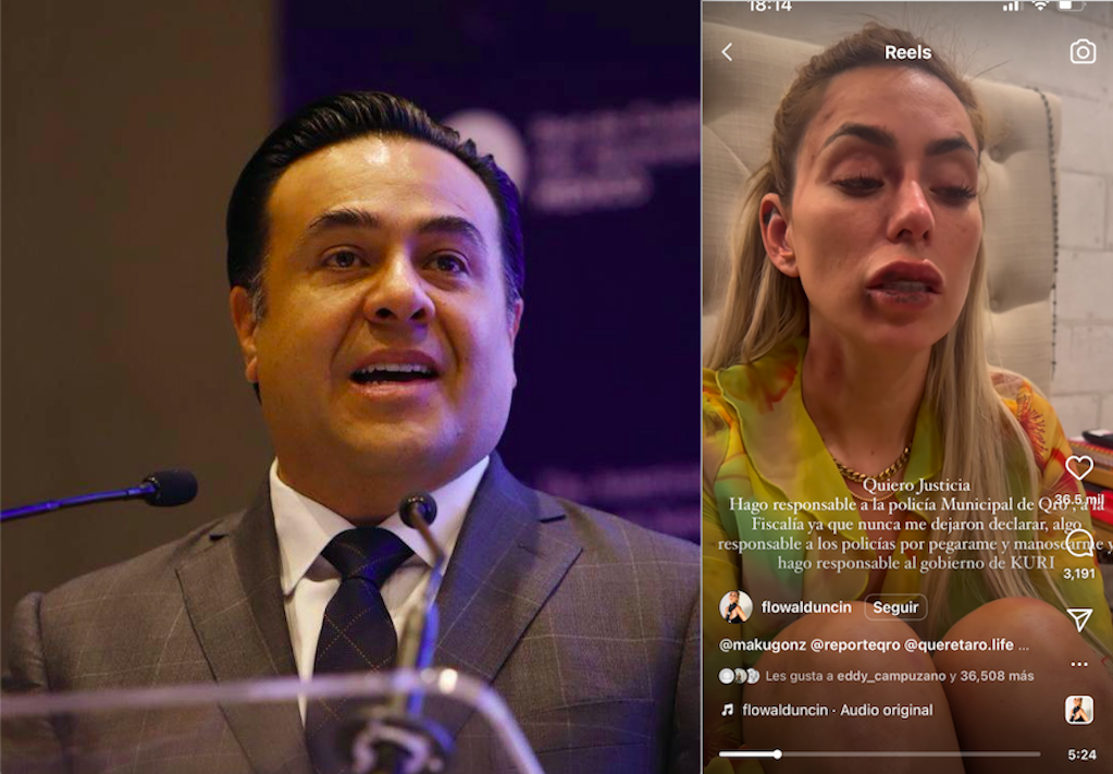 Suspenden a tres policías de Querétaro tras denuncia de la influencer Florencia Alduncin 