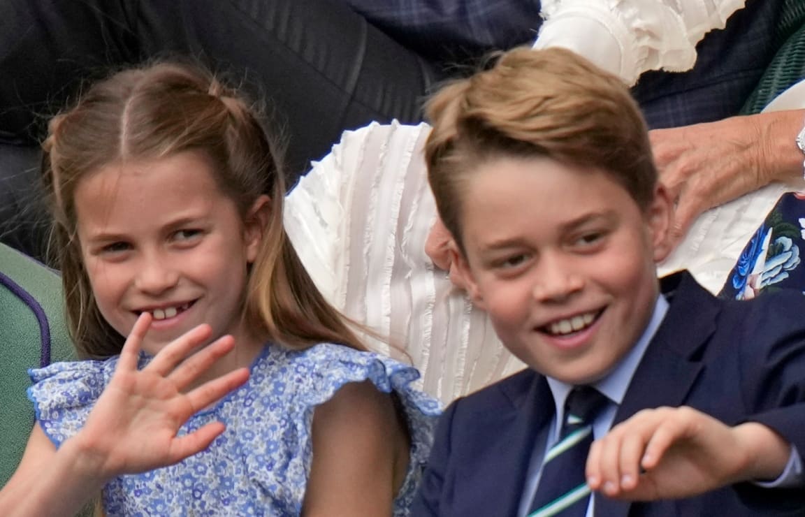 George y Charlotte de Gales, dos pequeños apasionados en Wimbledon