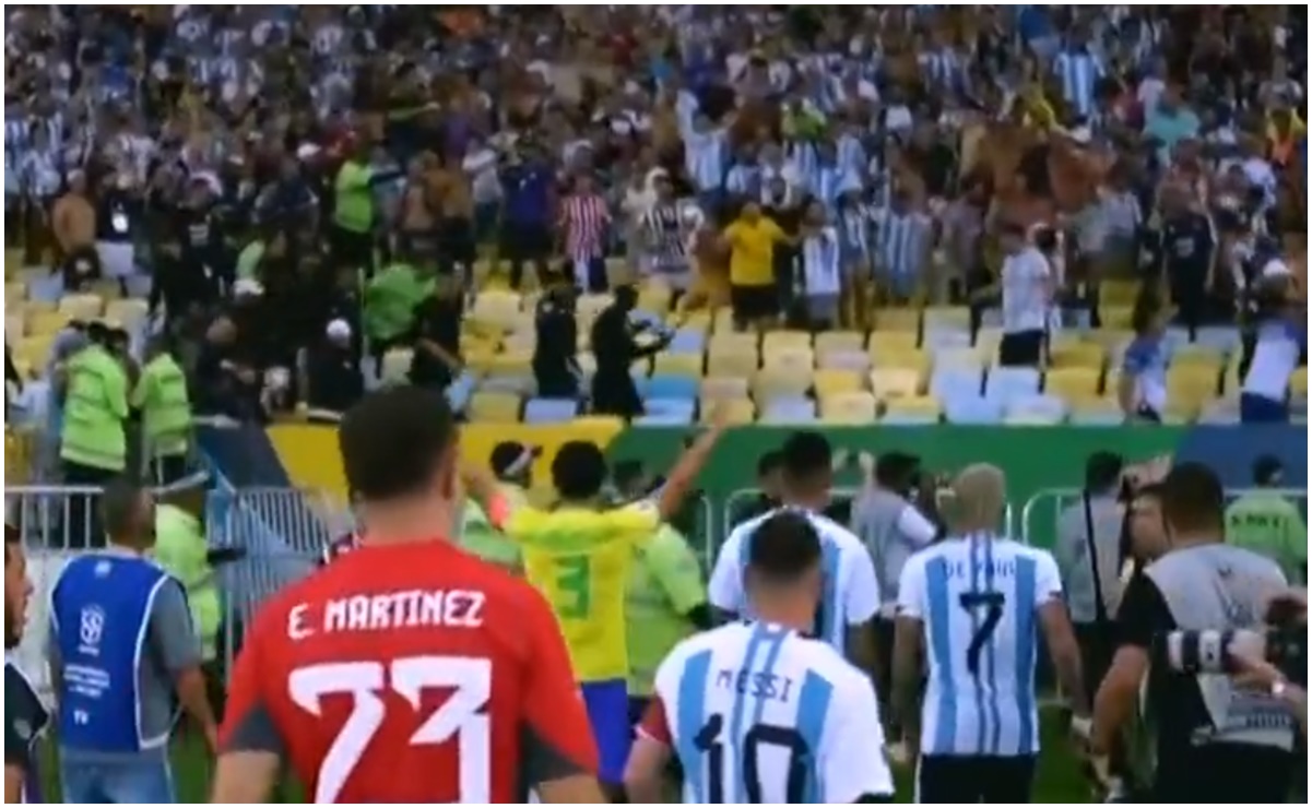 Argentina se retiró del duelo ante Brasil debido a una brutal pelea campal en el Maracaná