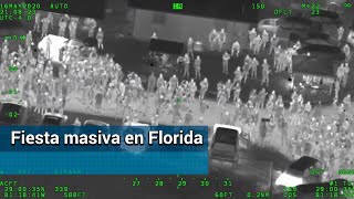 Policía acaba con fiesta masiva y violenta en medio de pandemia en Florida