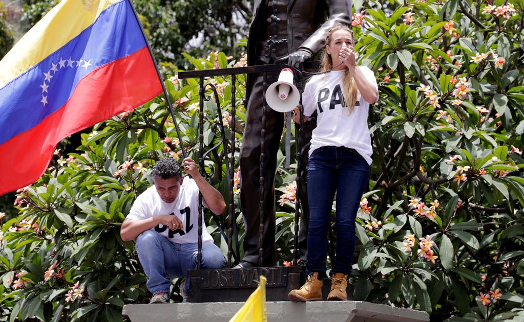 Impiden a Tintori protestar en sede del Poder Electoral de Venezuela 