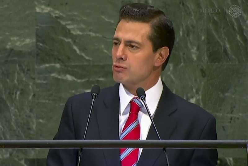 Peña Nieto pide en la ONU atender urgentemente el "flagelo" del tráfico de armas