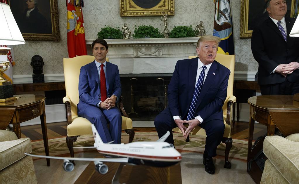 Trump se reúne con el primer ministro de Canadá para abordar T-MEC