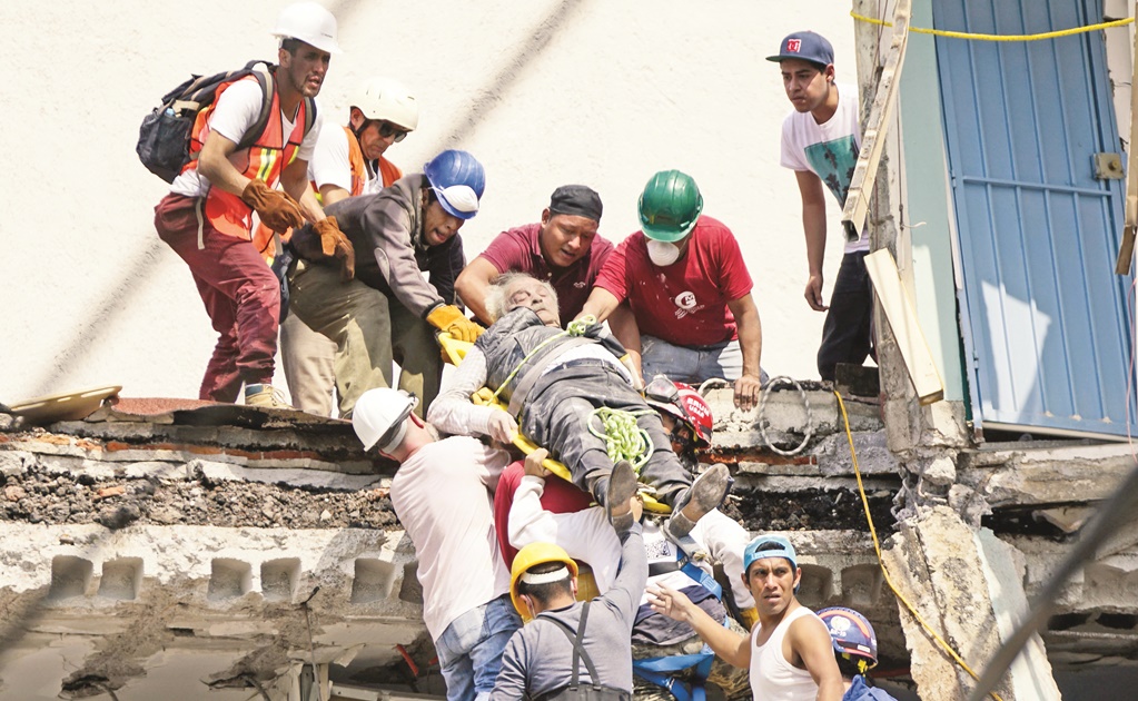 CNDH ve desorganización y caos en primeros días de rescates tras sismo de 19-S