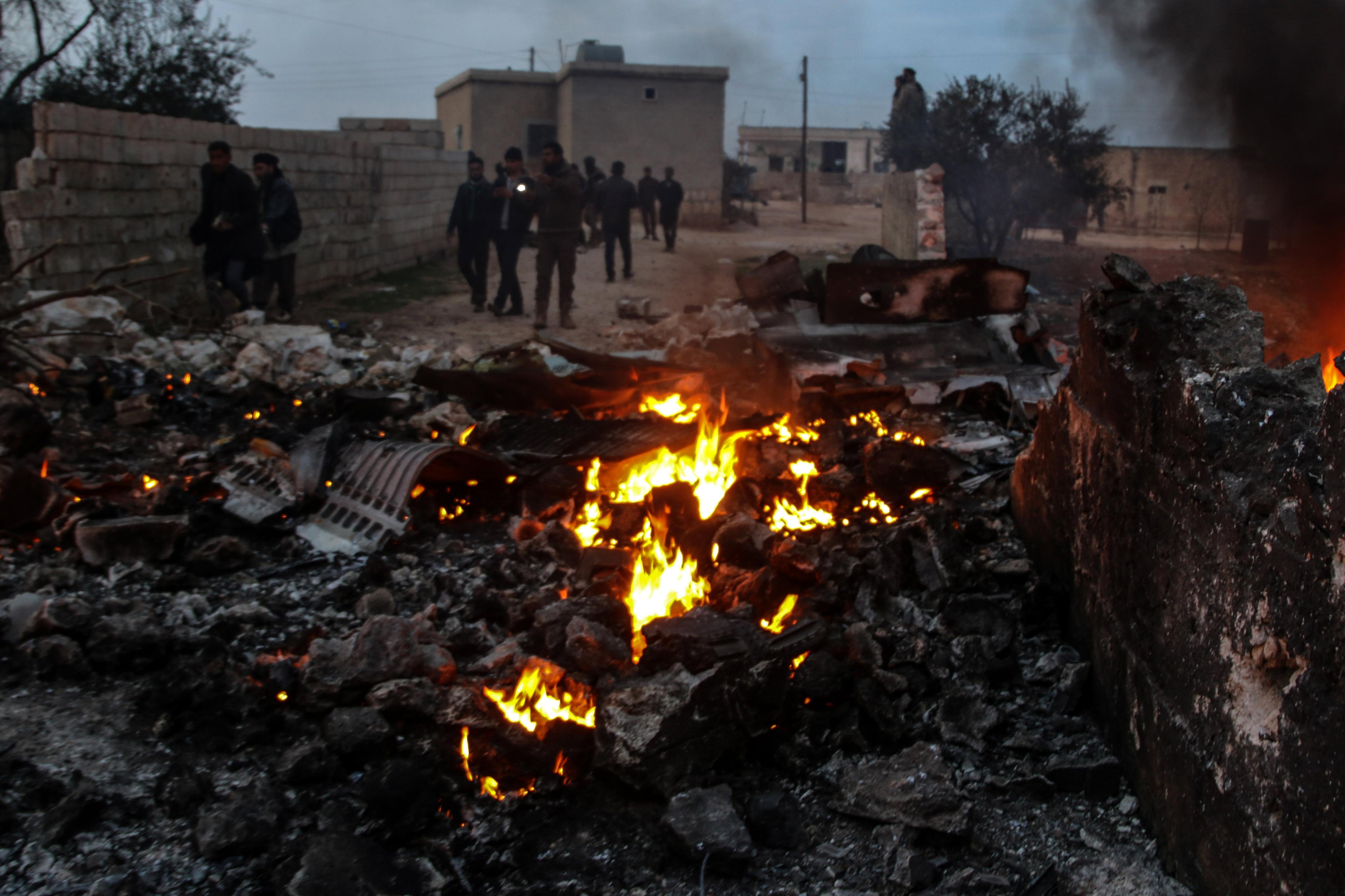 Video. Rebeldes sirios derriban un avión ruso y matan al piloto