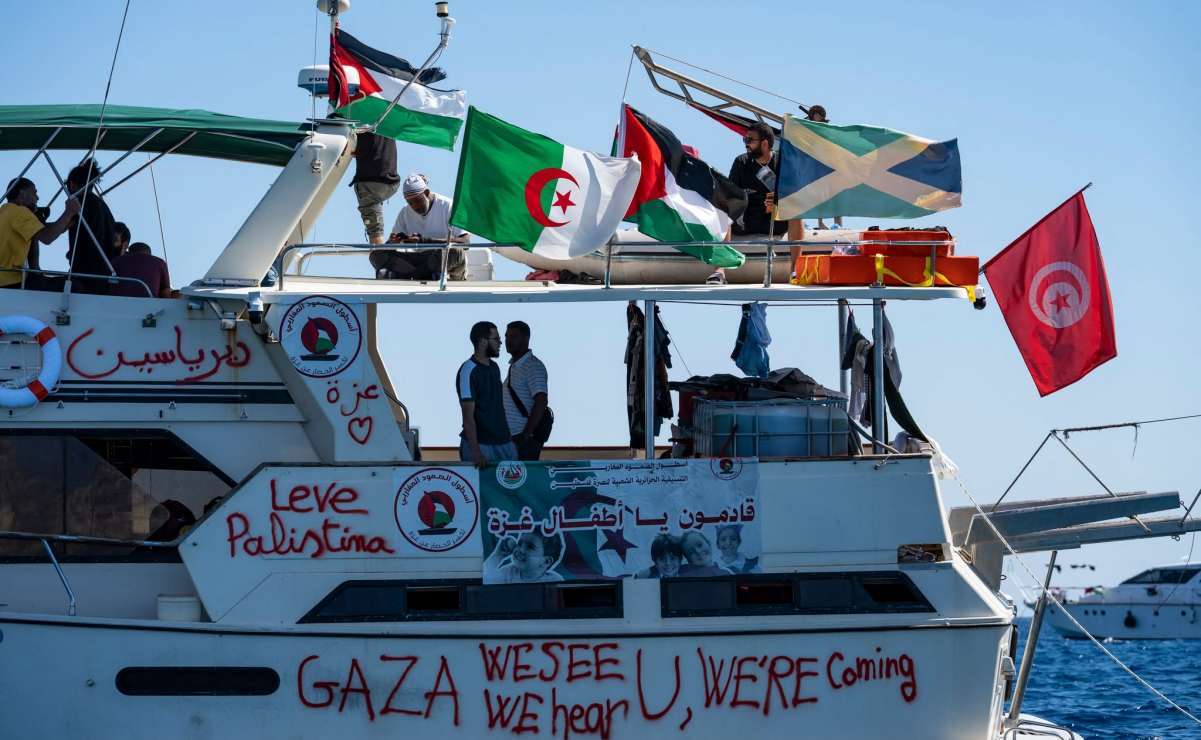Flotilla Rumbo A Gaza Avista Una Decena De Naves Acercándose Se Alista