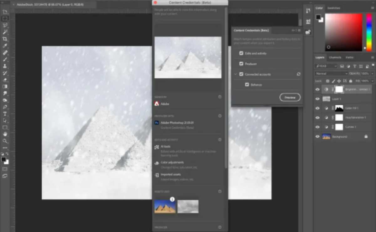 Photoshop lanza Content Credentials para contenido NFT 