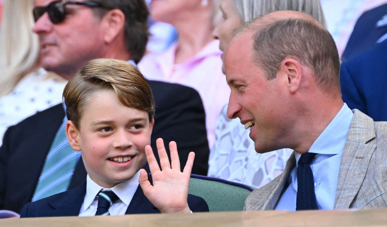 El príncipe George, elegante y enérgico en la final de Wimbledon