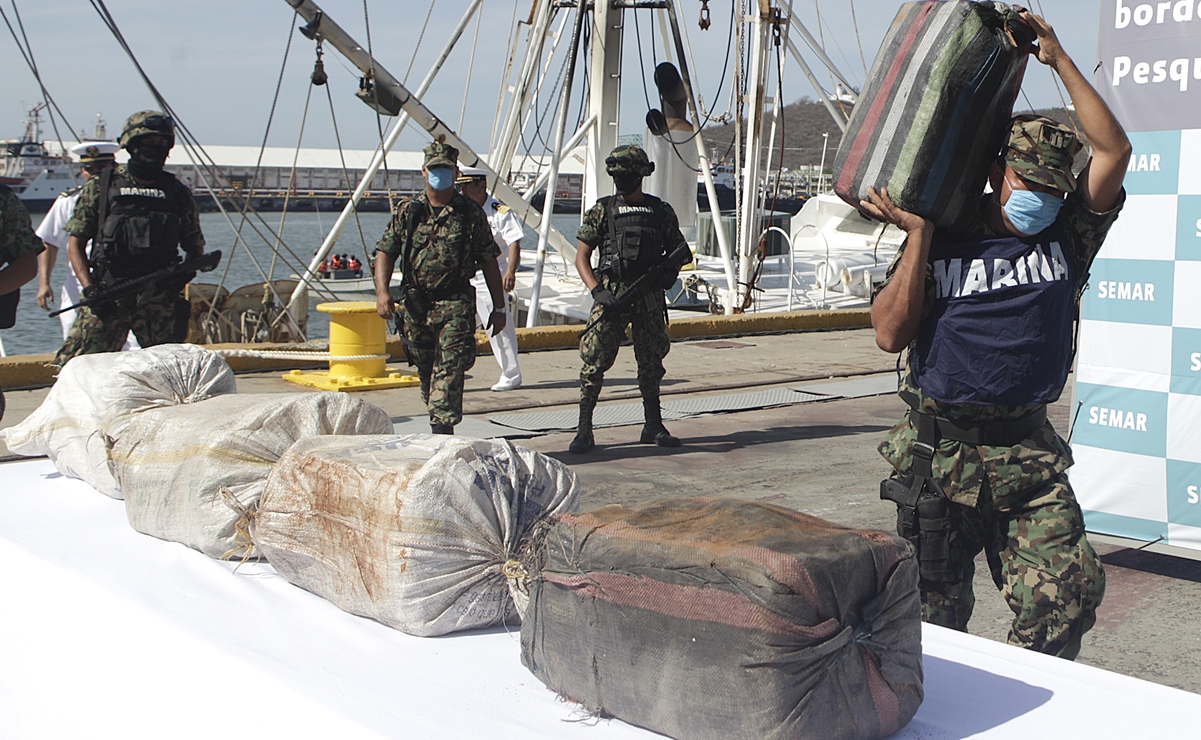 Procesan a 4 ecuatorianos por intentar meter cocaína a México vía marítima