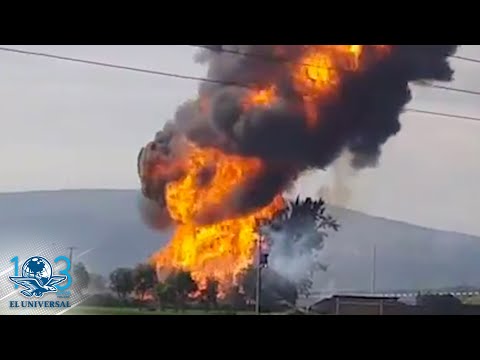 Explota ducto de gas en Celaya, Guanajuato