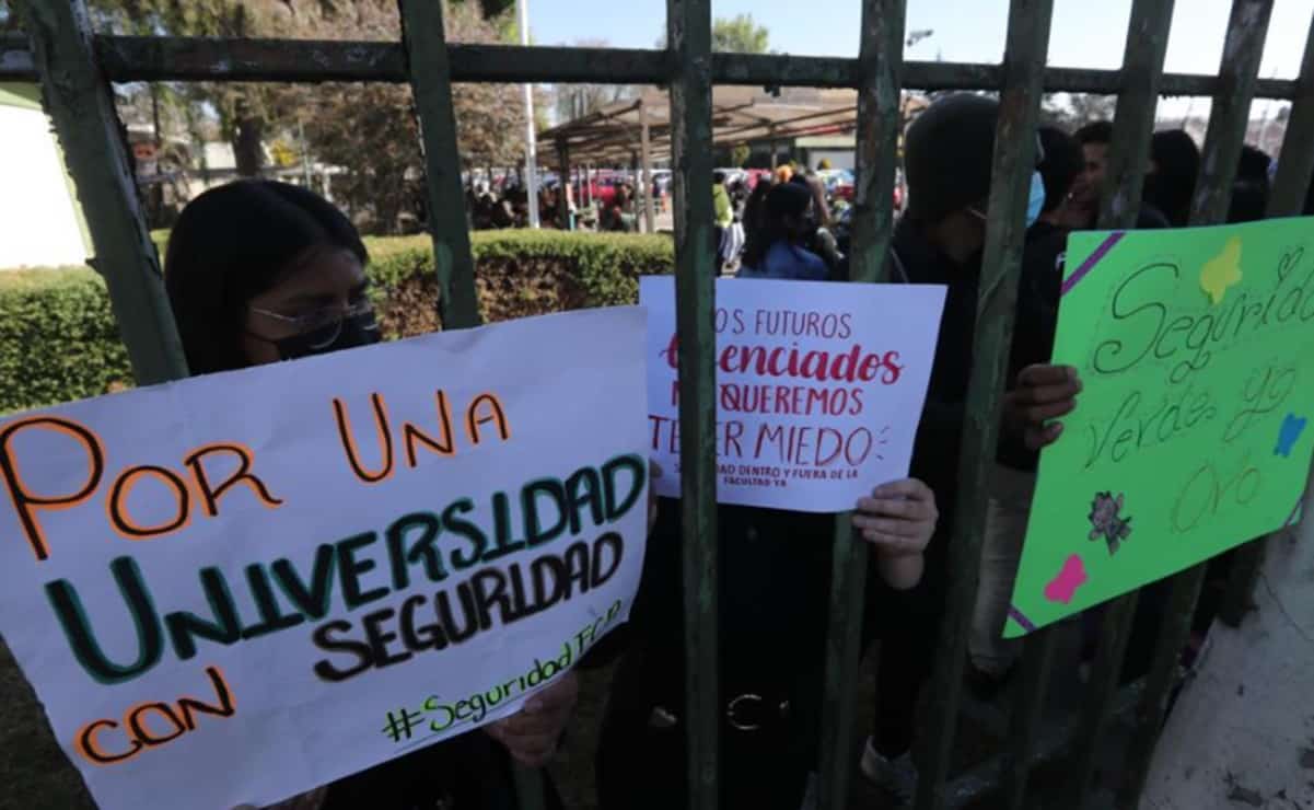 "No más robos", estudiantes de la UAEMéx piden mayor seguridad 