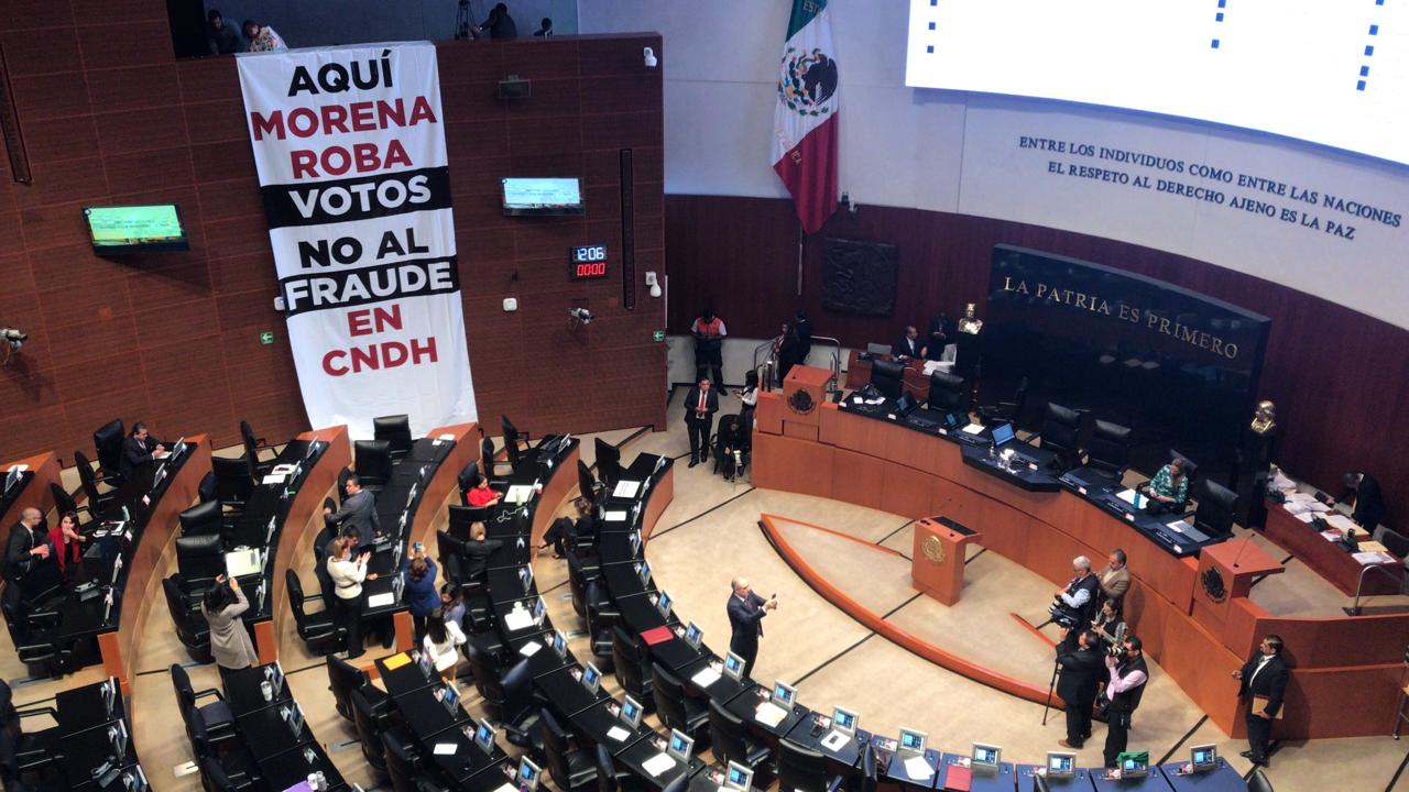 Morena acepta hacer nueva votación para elegir a titular de CNDH