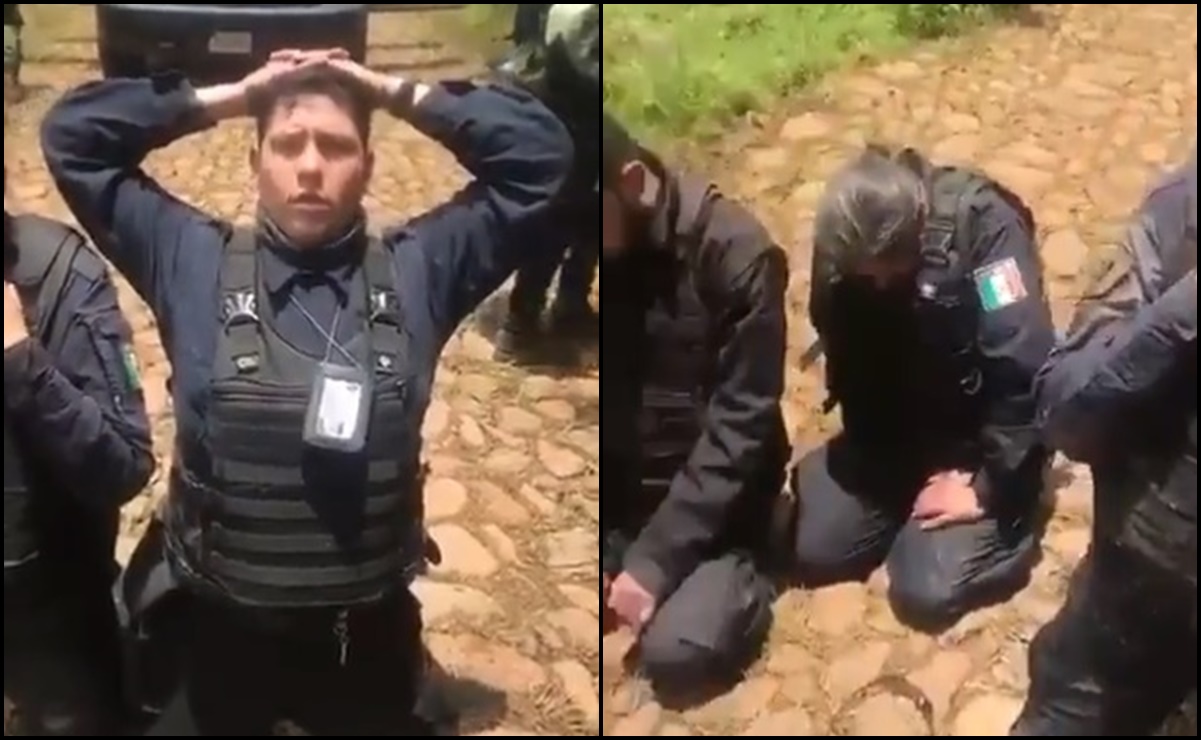 Circula video con presuntos policías sometidos en Jalisco; autoridades guardan silencio