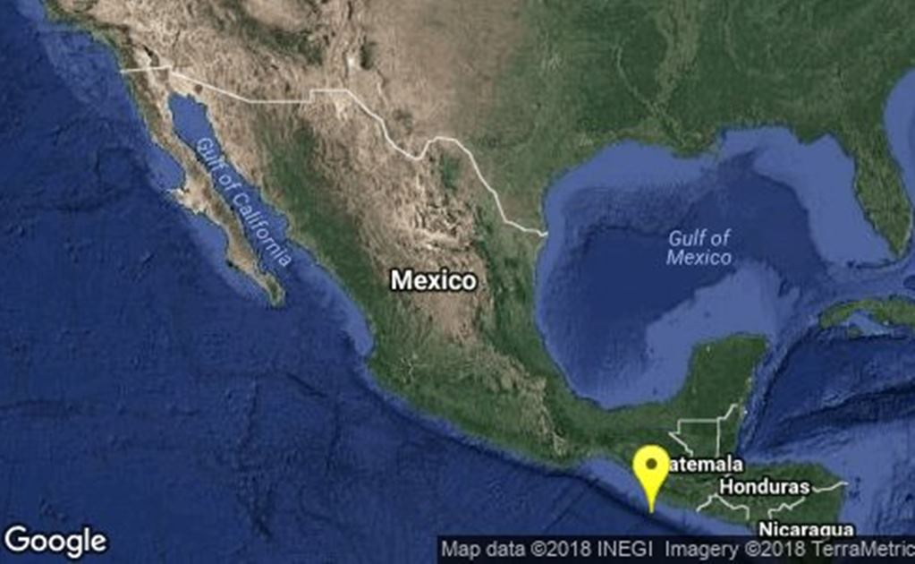Se registra sismo de 4.7 grados en Ciudad Hidalgo, Chiapas