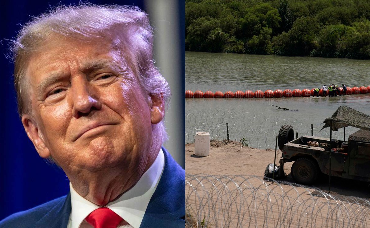 Extender boyas y designar cárteles como “combatientes enemigos ilegales”: los planes migratorios de Trump para 2024 