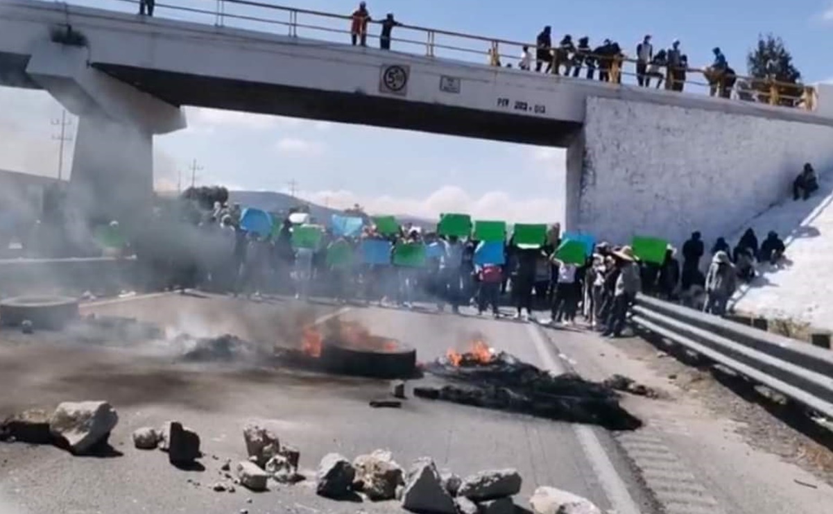 Bloquean la autopista Puebla-Veracruz en protesta por resultados electorales del 2 de junio