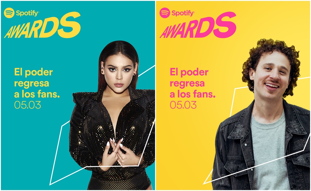 Danna Paola y Luisito Comunica, anfitriones de los Spotify Awards