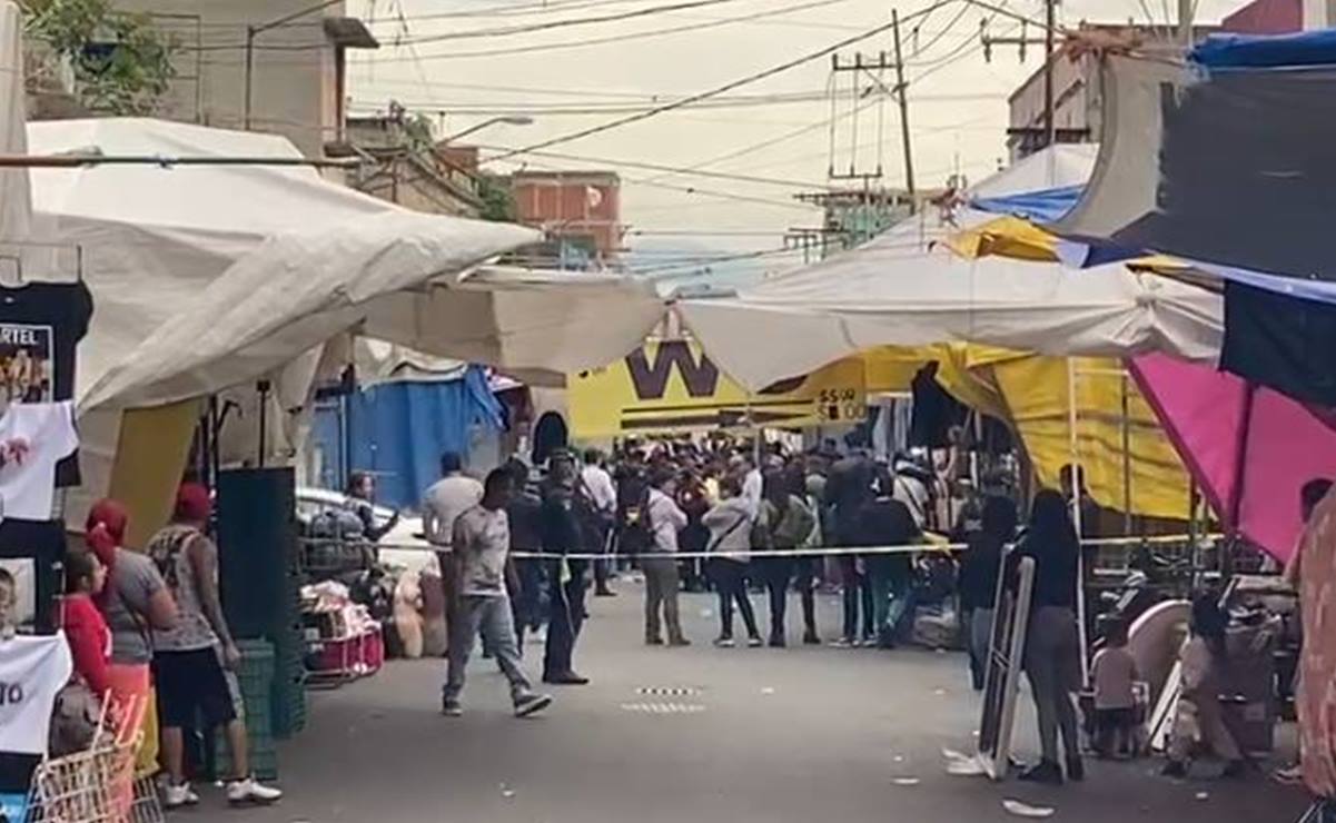 VIDEO: Balacera en Tepito deja muerto a comerciante mazahua; arriban elementos del Ejército