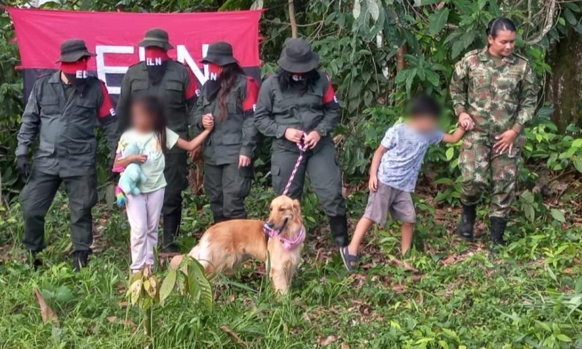 Reportan que el ELN deja libre a la sargento Karina Ramírez y sus hijos