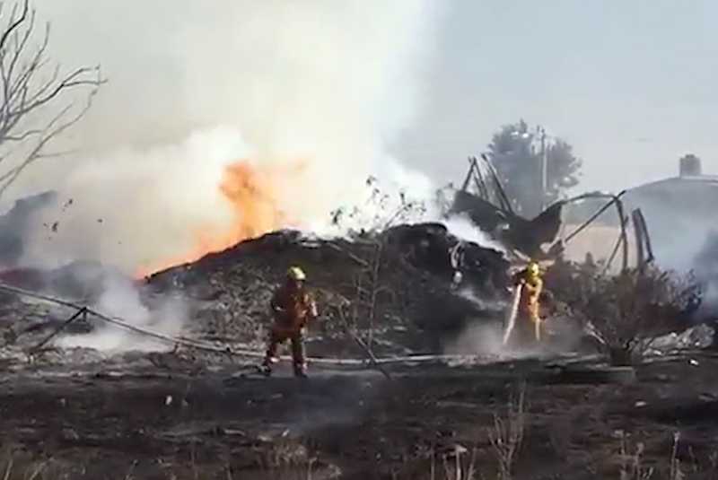 Se registra incendio en fábrica de Ecatepec