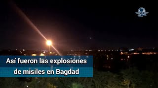 Cohetes impactan cerca de la embajada de EU en Bagdad