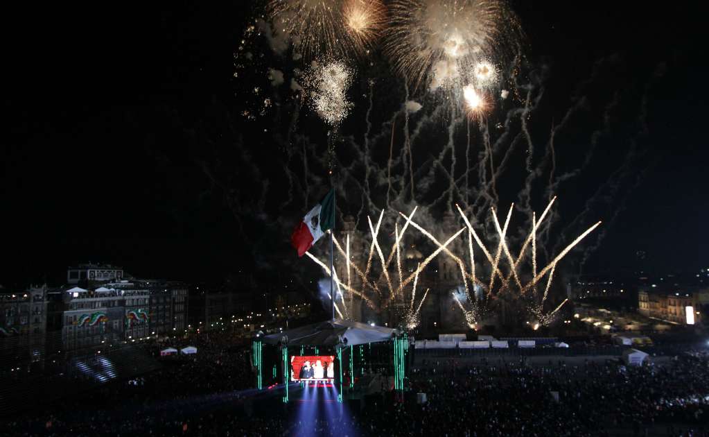 Reportan saldo blanco tras Grito en el Zócalo