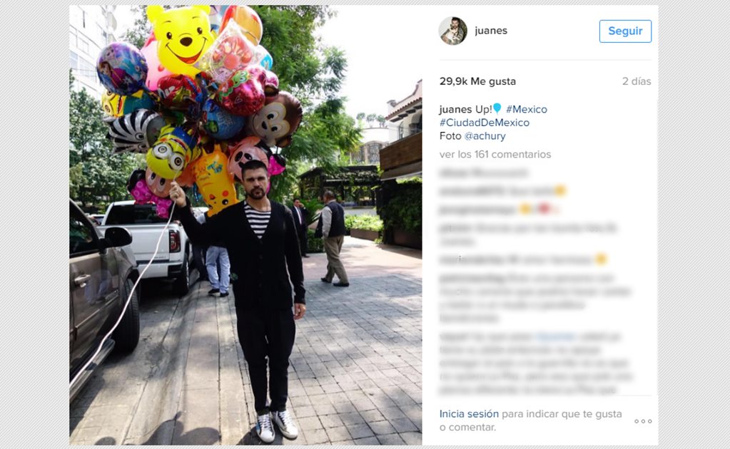 Juanes graba en México video de su nuevo sencillo