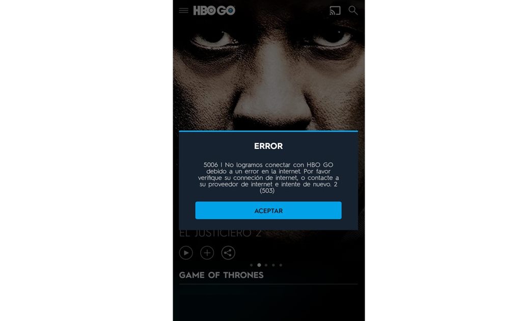 Reportan fallas en aplicación HBO GO previo a nuevo capítulo de “Game of Thrones”