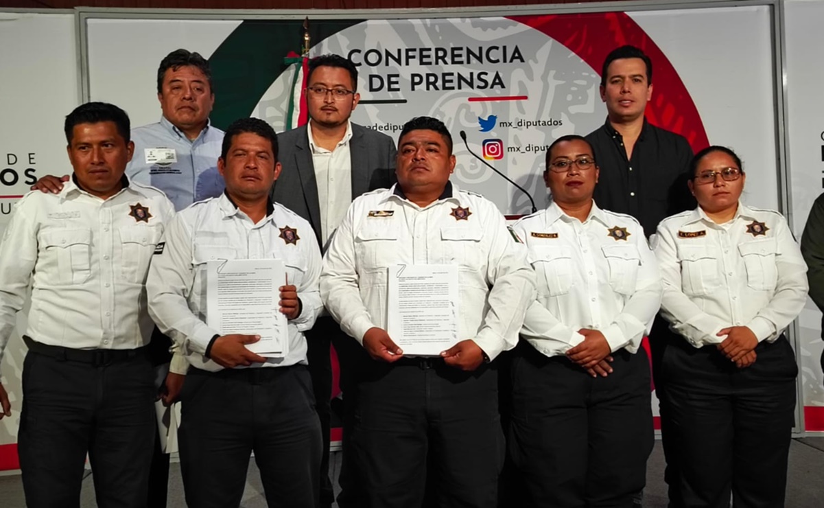 Policías de Campeche llegan a San Lázaro; piden audiencia con AMLO ante cerrazón de Layda Sansores