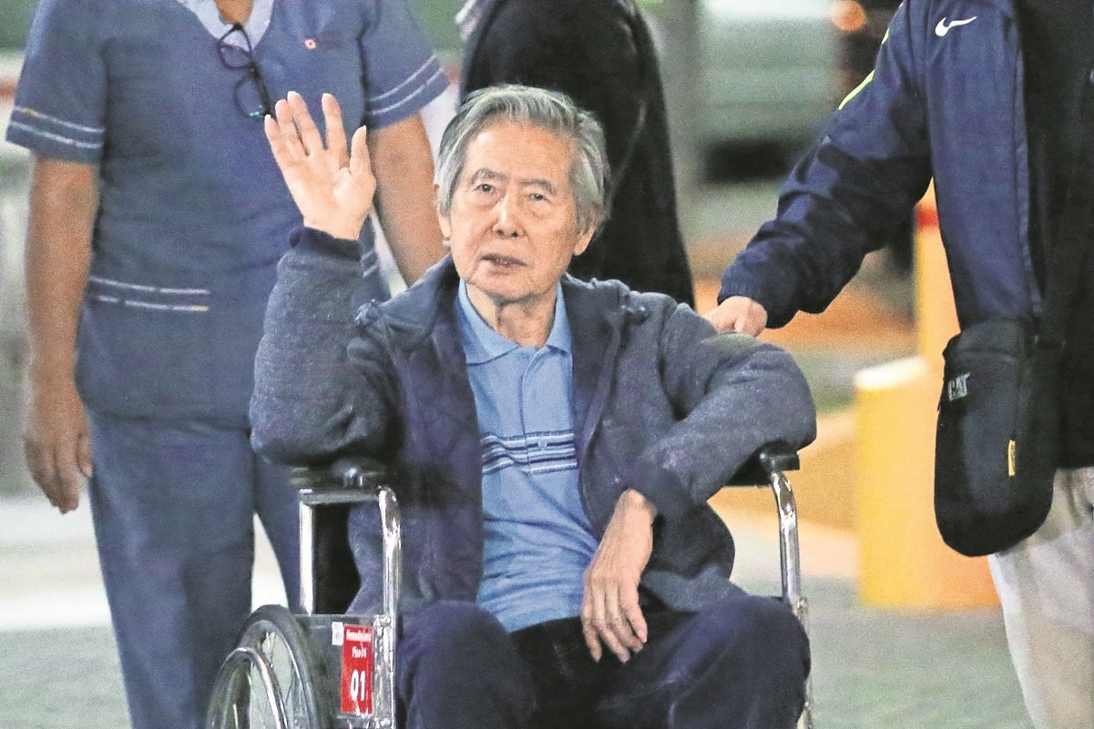 Expresidente Fujimori fue trasladado a una clínica por problemas de salud