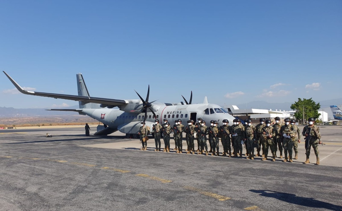 Llegan elementos de la Marina a Morelos para reforzar seguridad 